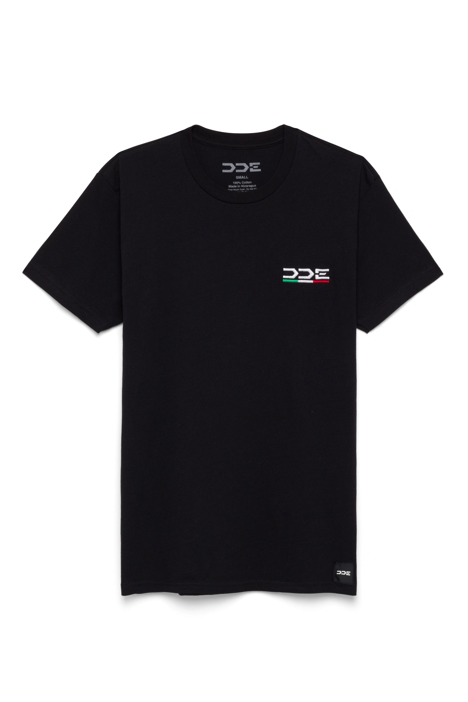 DDE SS EMBROIDERED T-SHIRT - BLK