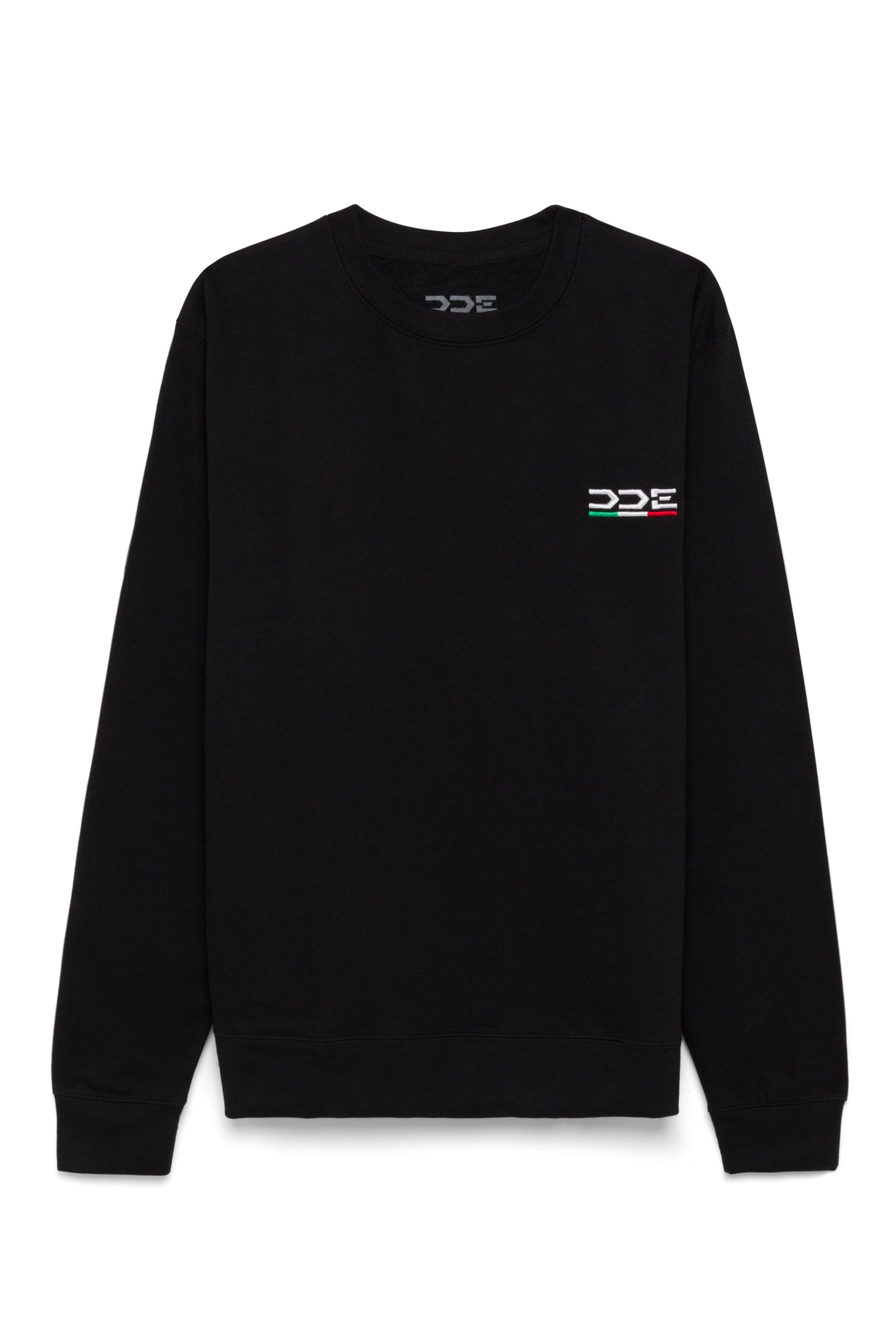 DDE LS EMBROIDERED SWEATSHIRT - BLK