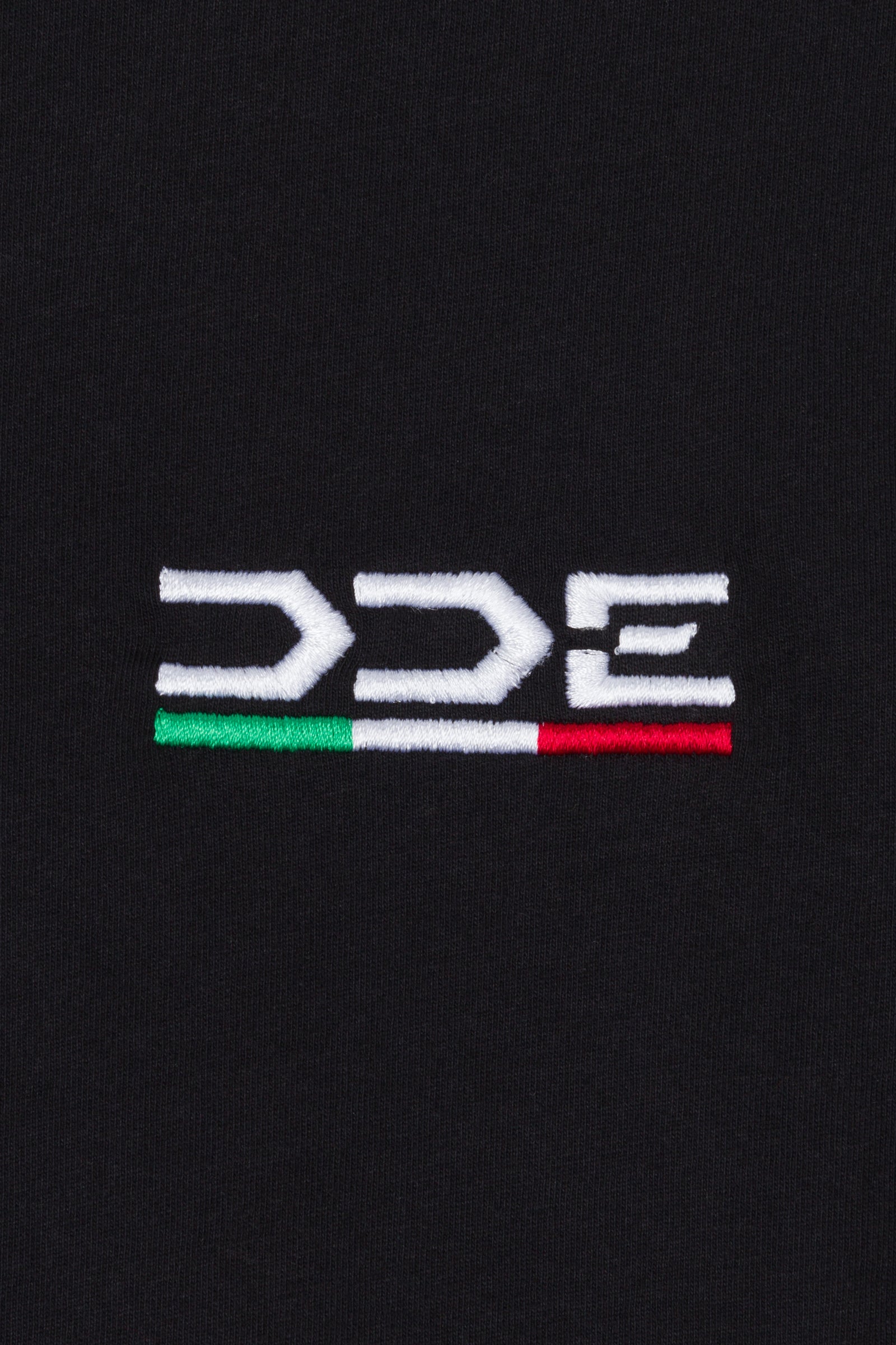 DDE SS EMBROIDERED T-SHIRT - BLK