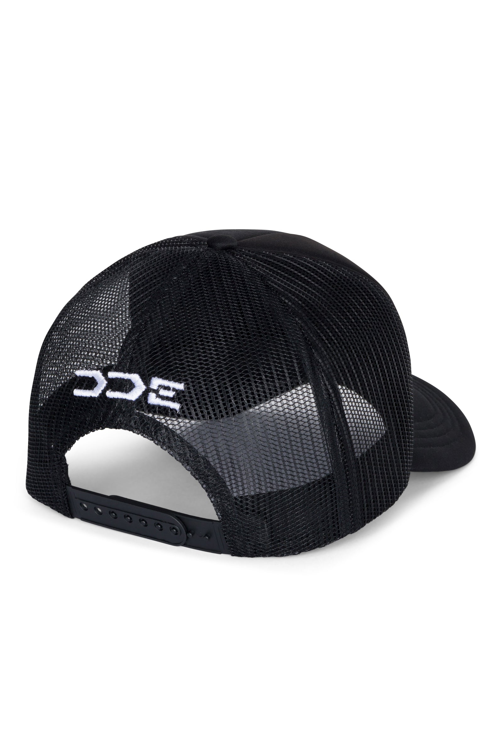 DDE BECAUSE RACECAR TRUCKER HAT - BLACK