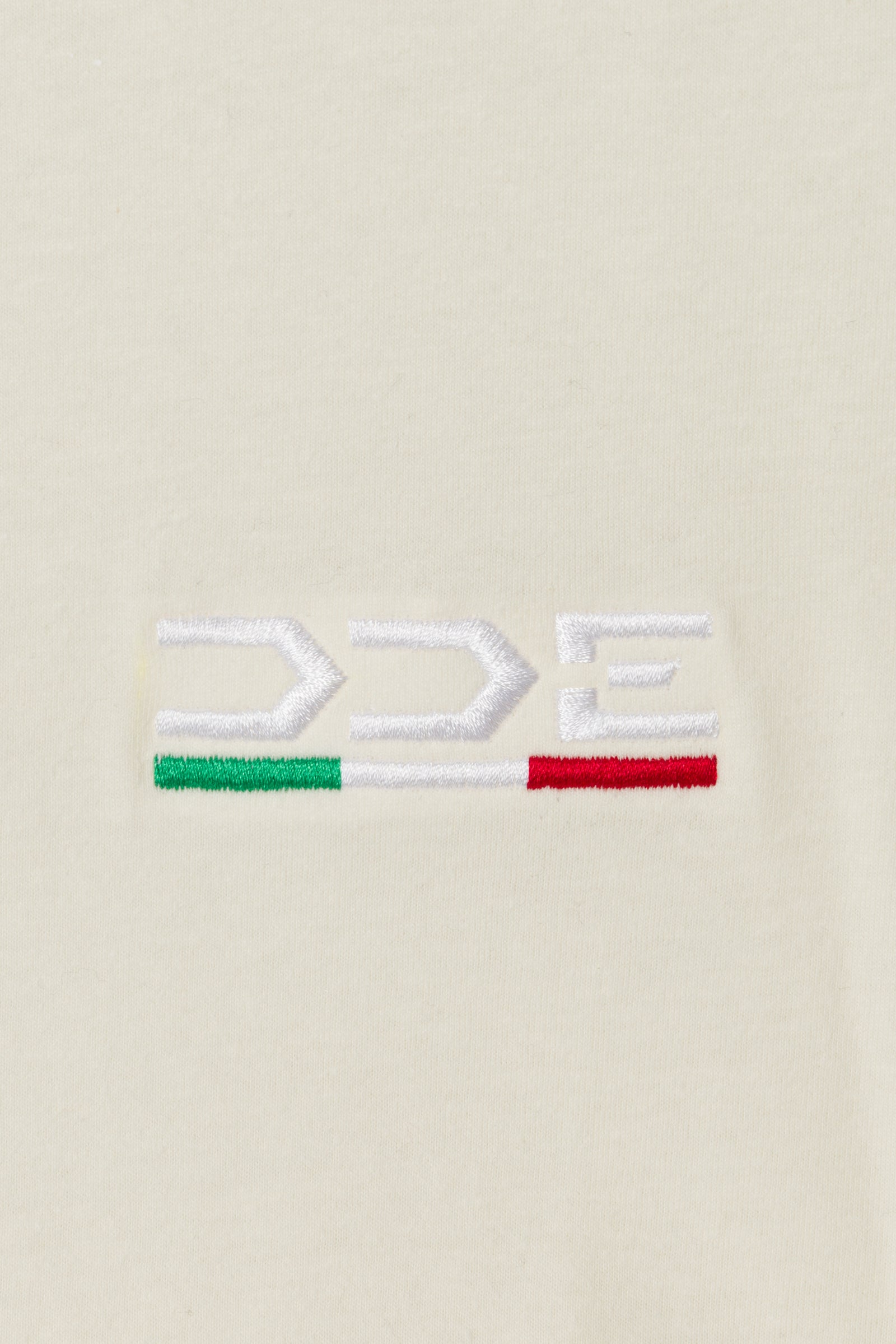 DDE EMBROIDERED HOODIE - CREME